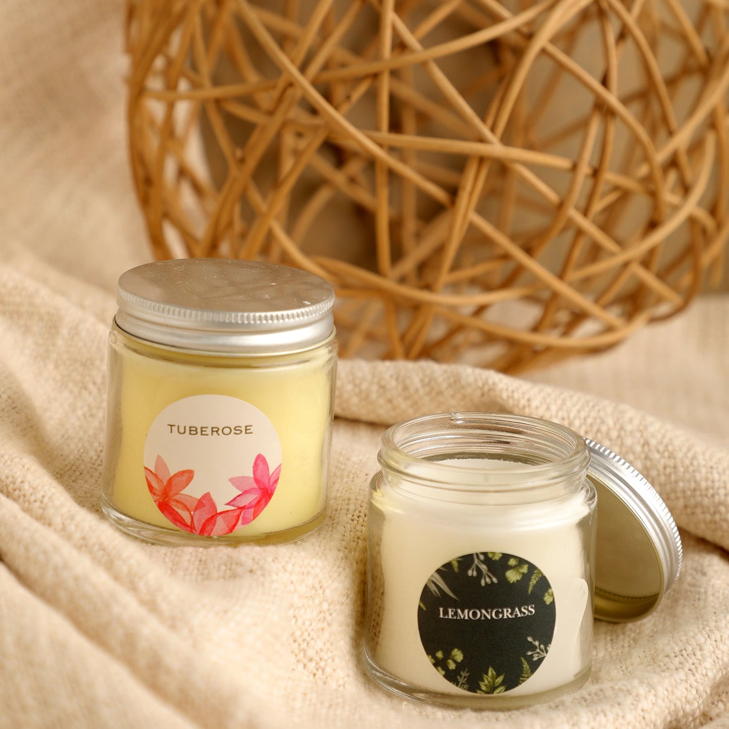 2 Fragrant Jar Candles