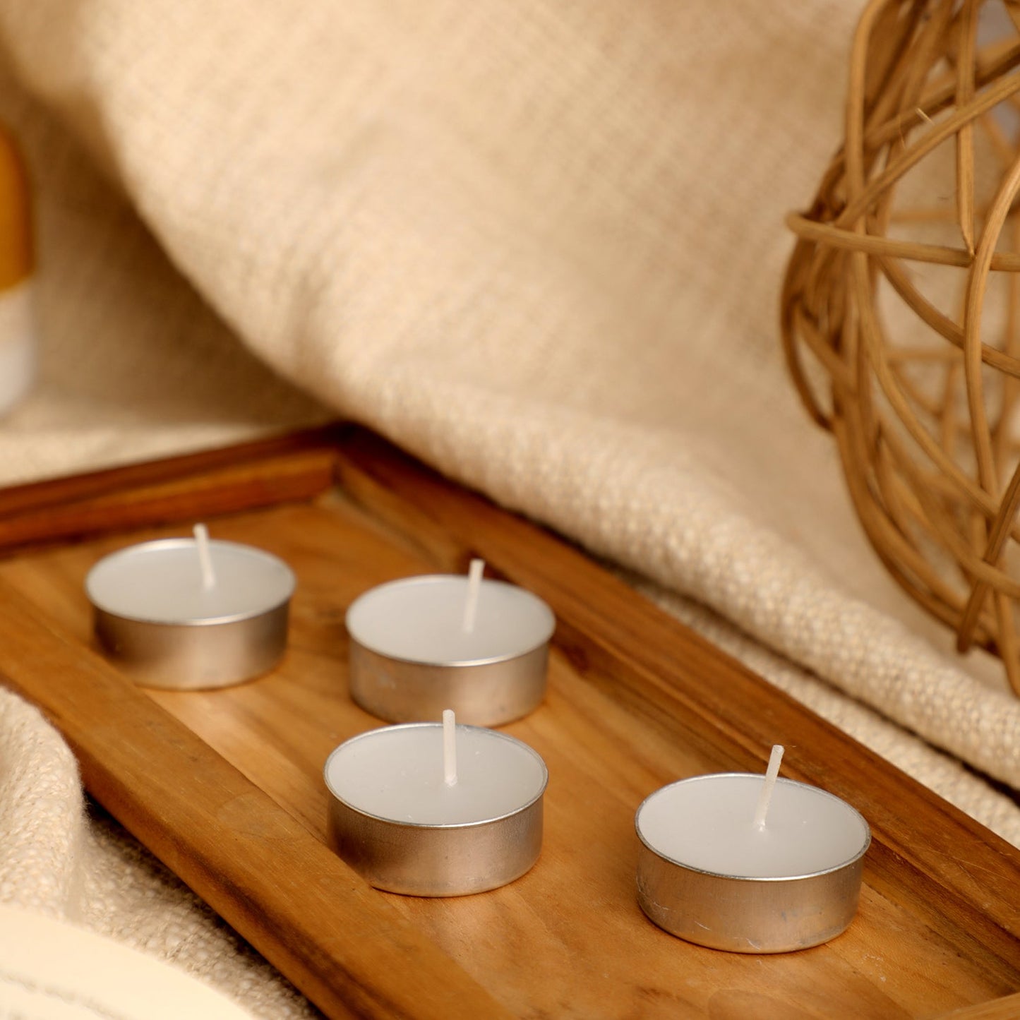Pure Soy Wax T Lite Candles Unscented