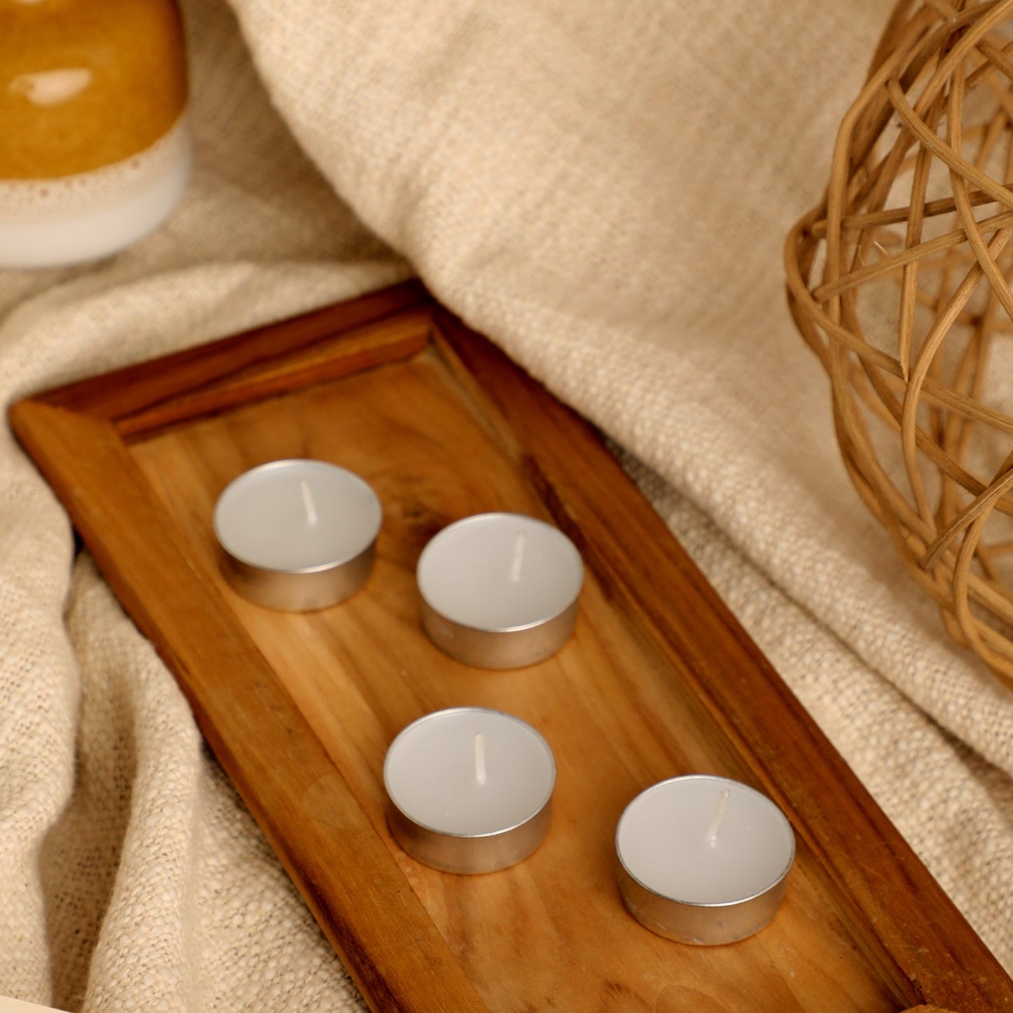 Pure Soy Wax T Lite Candles Unscented