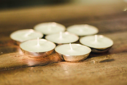 7 Silver Plated Metal Diyas
