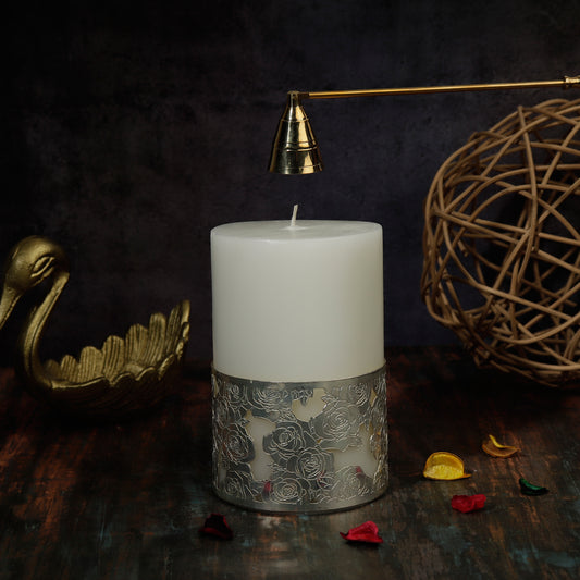 Metal Candle Ring Accessory & Candle